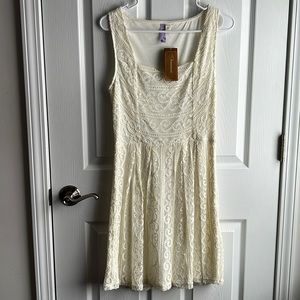 Creme lace dress